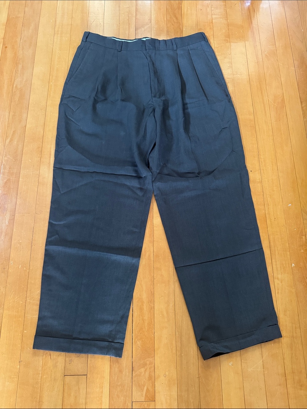 Slates Men's taupe Pleated Dress Pants men’s 36x30